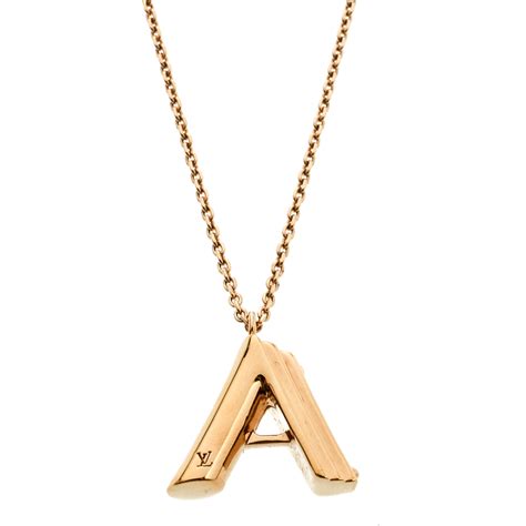 louis vuitton letter necklace price